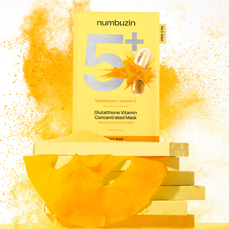 No.5+ Glutathione Vitamin Concentrated Mask (5 pcs) Bundle