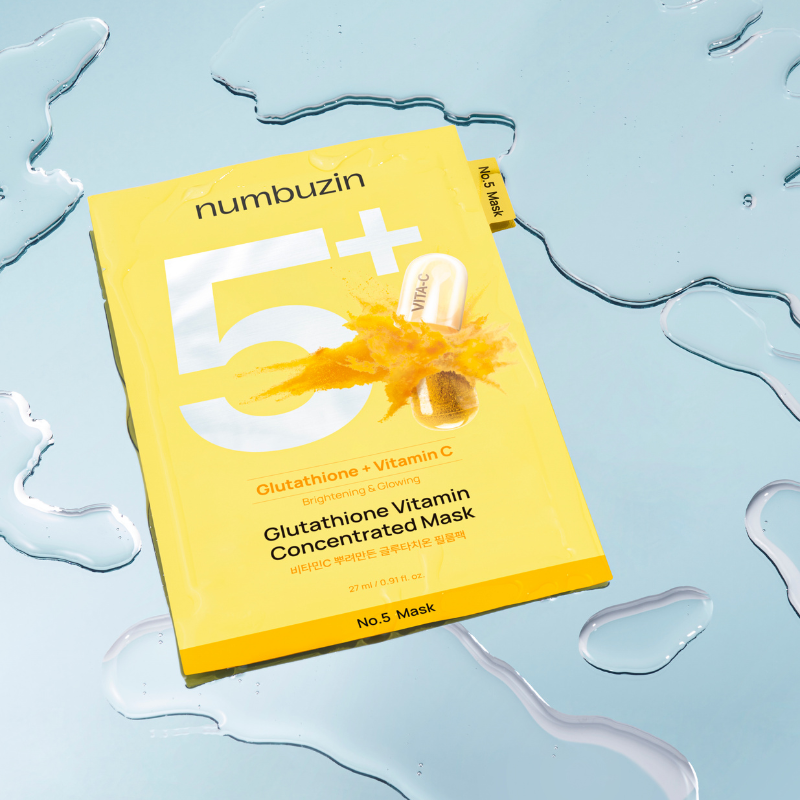 No.5+ Glutathione Vitamin Concentrated Mask (5 pcs) Bundle