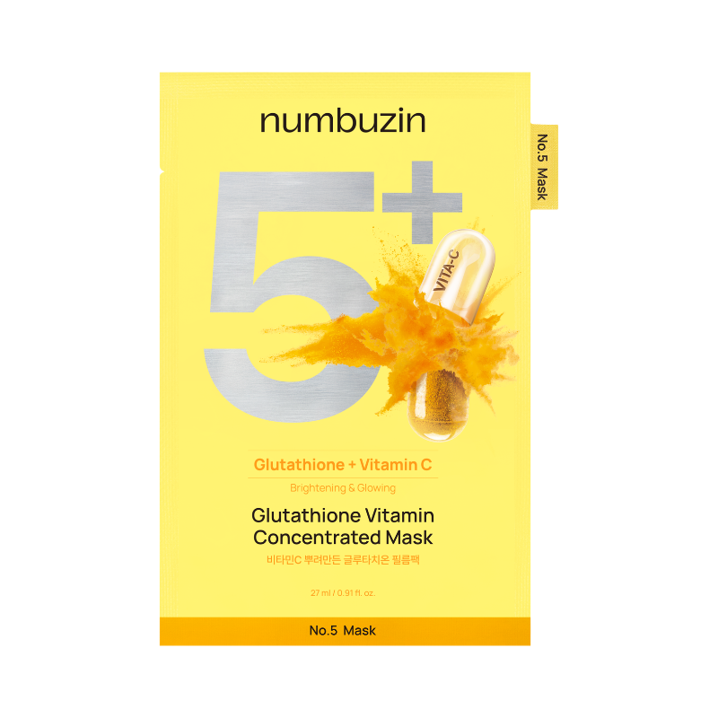 No.5+ Glutathione Vitamin Concentrated Mask (5 pcs) Bundle