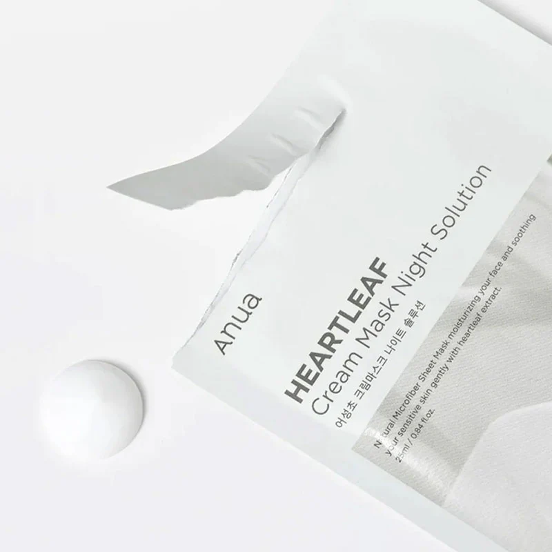ANUA HEARTLEAF CREAM MASK NIGHT SOLUTION | BONIIK Best Korean Beauty Skincare Makeup Store in Australia