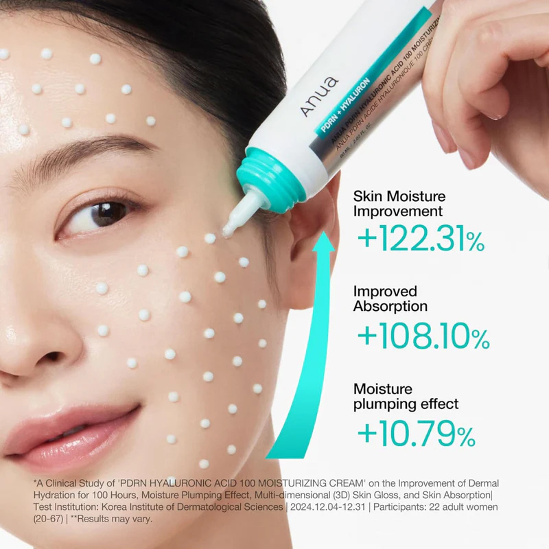 ANUAPDRNHyaluronicAcid100MoistureCream | BONIIK Best Korean Beauty Skincare Makeup Store in Australia