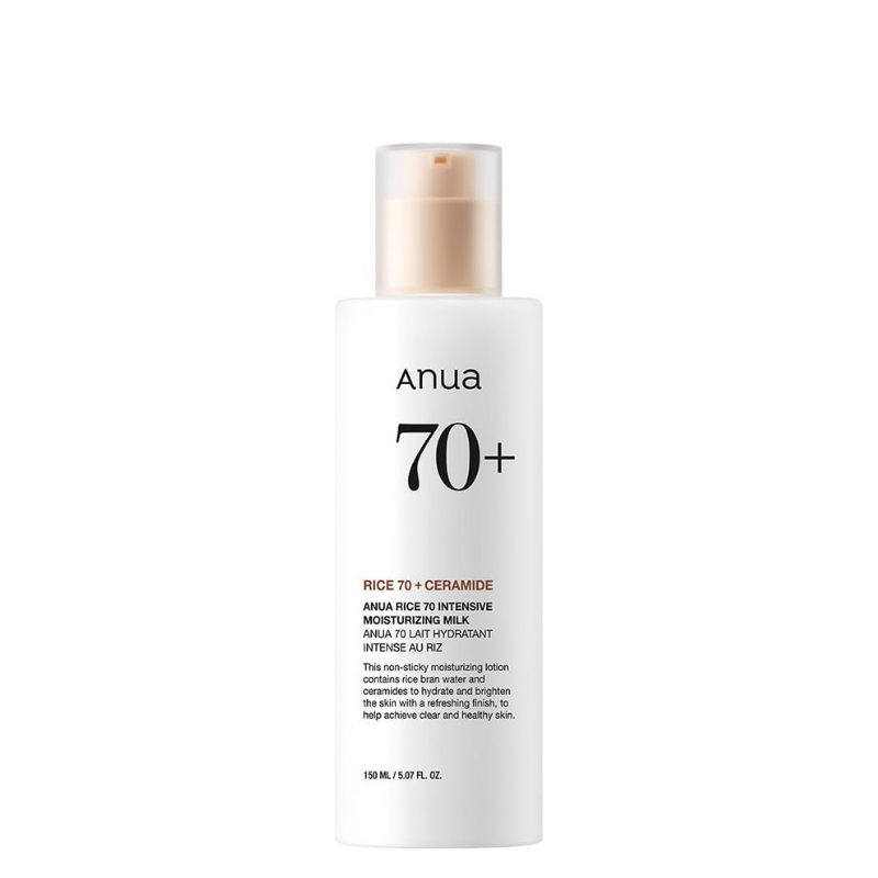 ANUA RICE 70 INTENSIVE MOISTURIZING MILK | BONIIK Best Korean Beauty Skincare Makeup Store in Australia