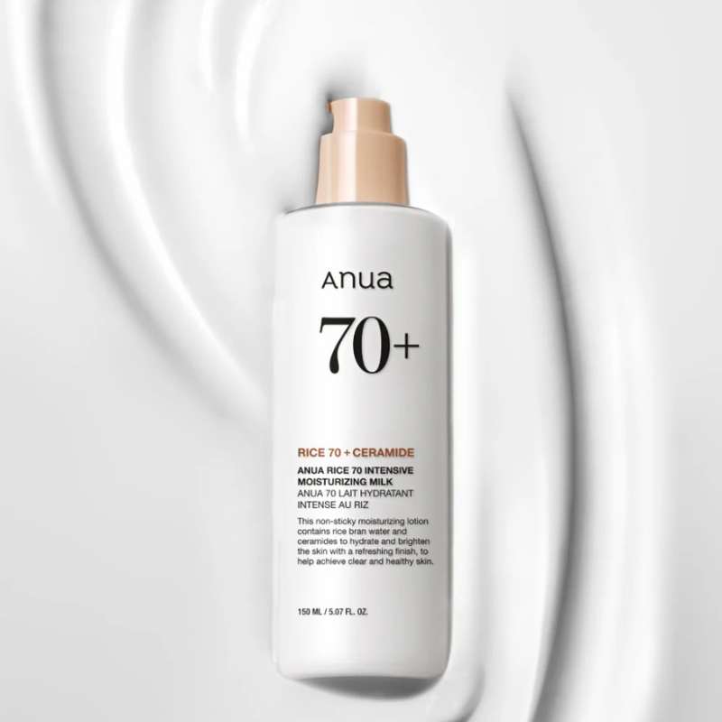 ANUA RICE 70 INTENSIVE MOISTURIZING MILK | BONIIK Best Korean Beauty Skincare Makeup Store in Australia