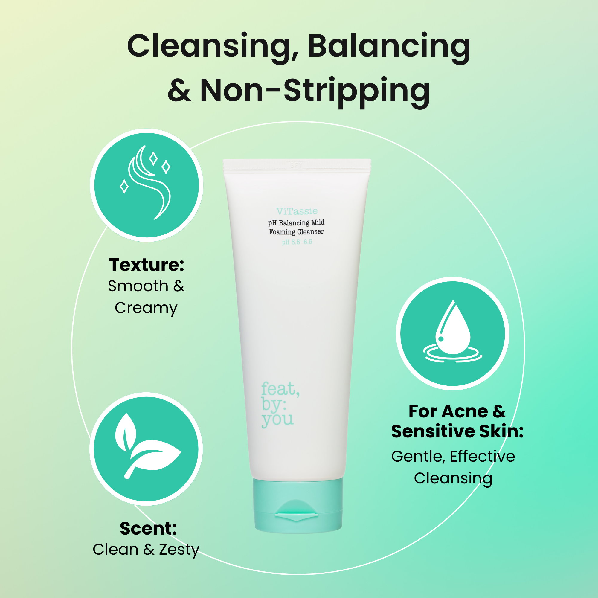 ViTassie pH Balancing Mild Foaming Cleanser