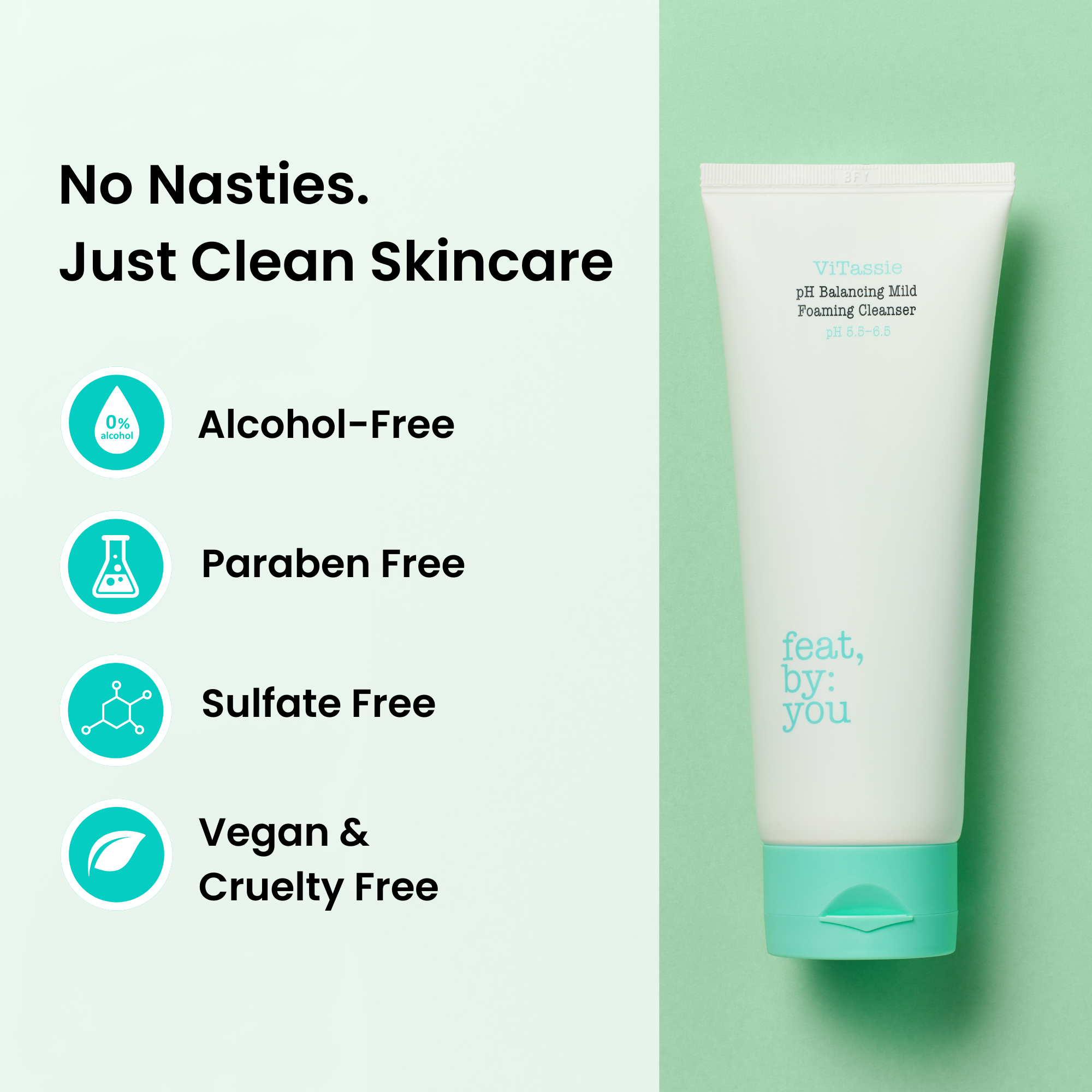 ViTassie pH Balancing Mild Foaming Cleanser