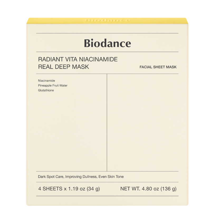 BIODANCE Radiant Vita Niacinamide Real Deep Mask | BONIIK Best Korean Beauty Skincare Makeup Store in Australia