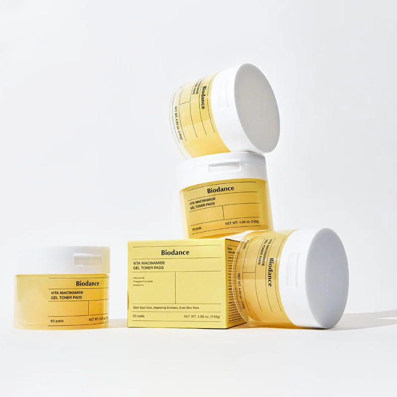 BIODANCE Vita Niacinamide Gel Toner Pads | BONIIK Best Korean Beauty Skincare Makeup Store in Australia