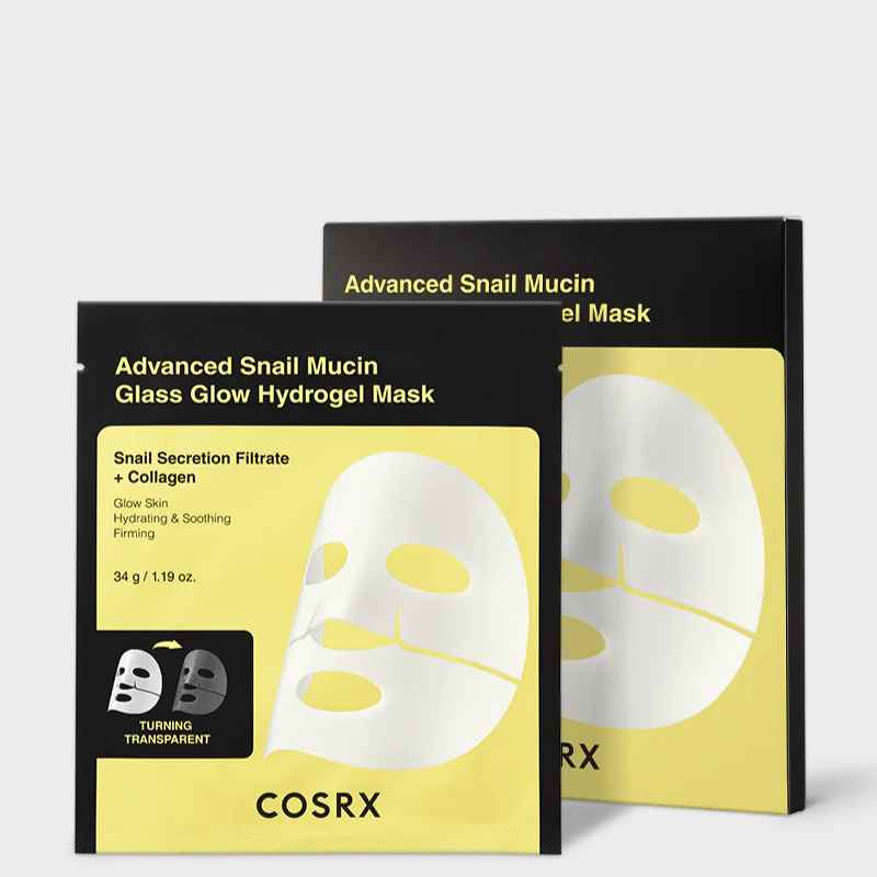 COSRX Advanced Snail Mucin Glass Glow Hydrogel Mask CPNP | BONIIK Best Korean Beauty Skincare Makeup Store in Australia