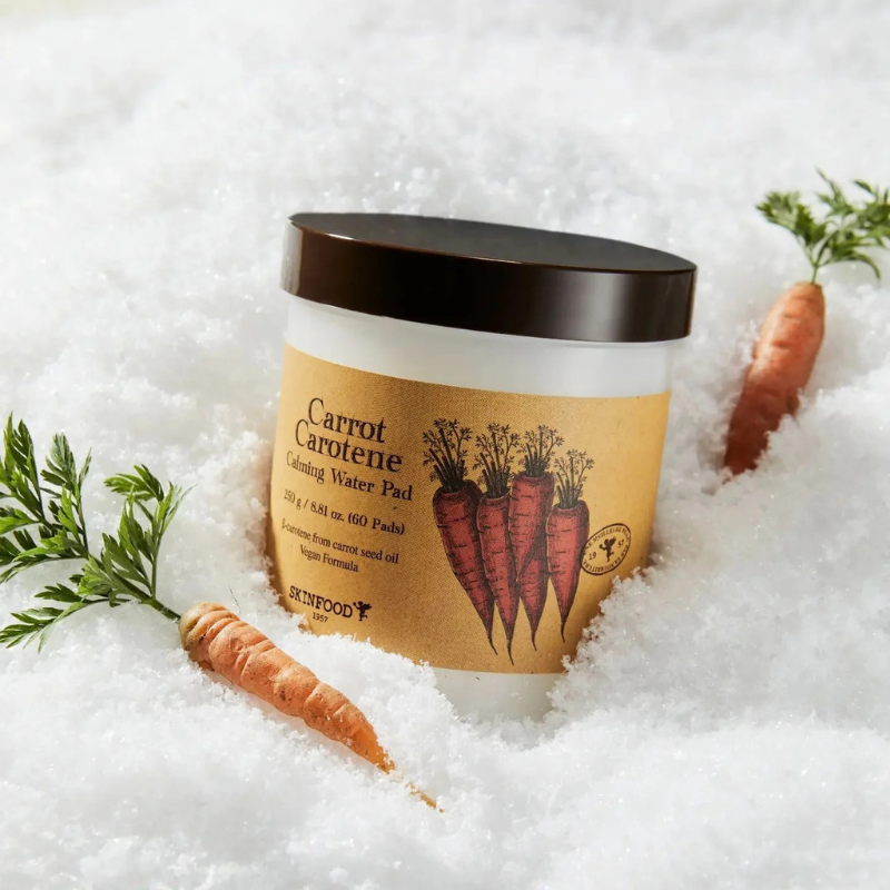 SKINFOOD Carrot Carotene Calming Water Pad | BONIIK Best Korean Beauty Skincare Makeup Store in Australia