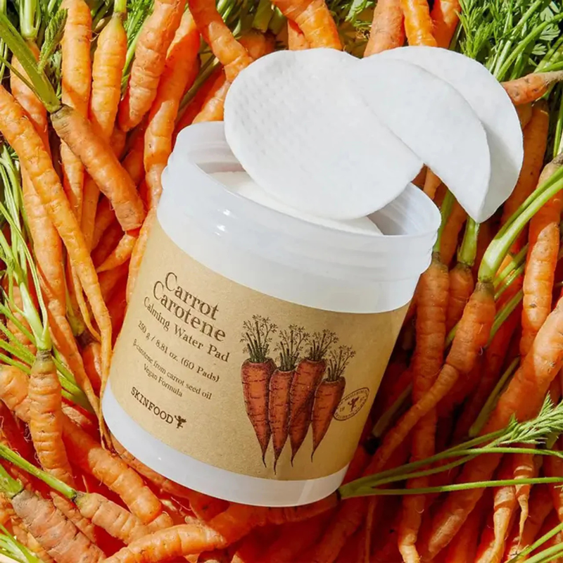 SKINFOOD Carrot Carotene Calming Water Pad | BONIIK Best Korean Beauty Skincare Makeup Store in Australia