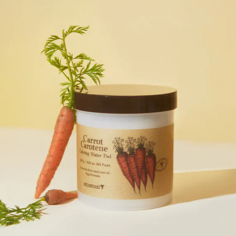 SKINFOOD Carrot Carotene Calming Water Pad | BONIIK Best Korean Beauty Skincare Makeup Store in Australia