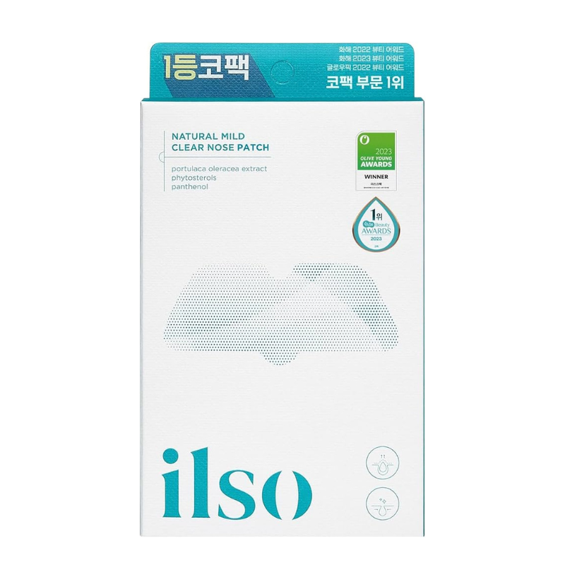 ILSO Natural Mild Clear Nose Patch Box | BONIIK Best Korean Beauty Skincare Makeup Store in Australia