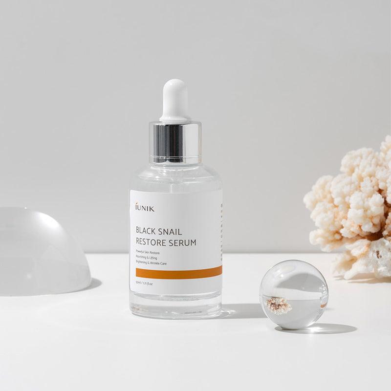 IUNIK Black Snail Restore Serum | Hydrating Skin Care | BONIIK Best K-Beauty Store Australia