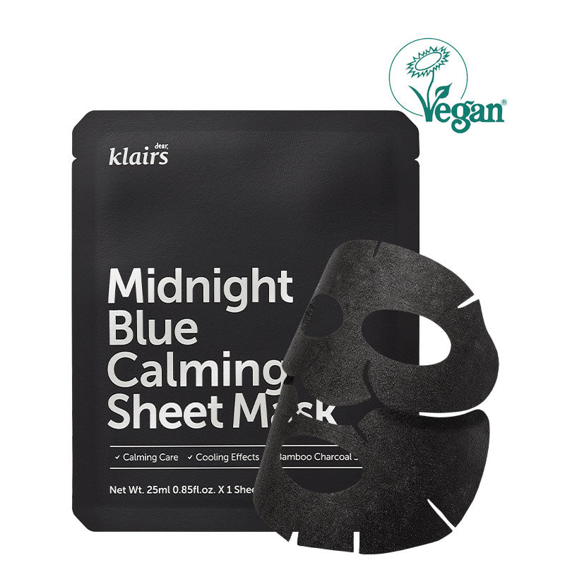 DEAR KLAIRS Midnight Blue Calming Sheet Mask Bundle (6pcs)
