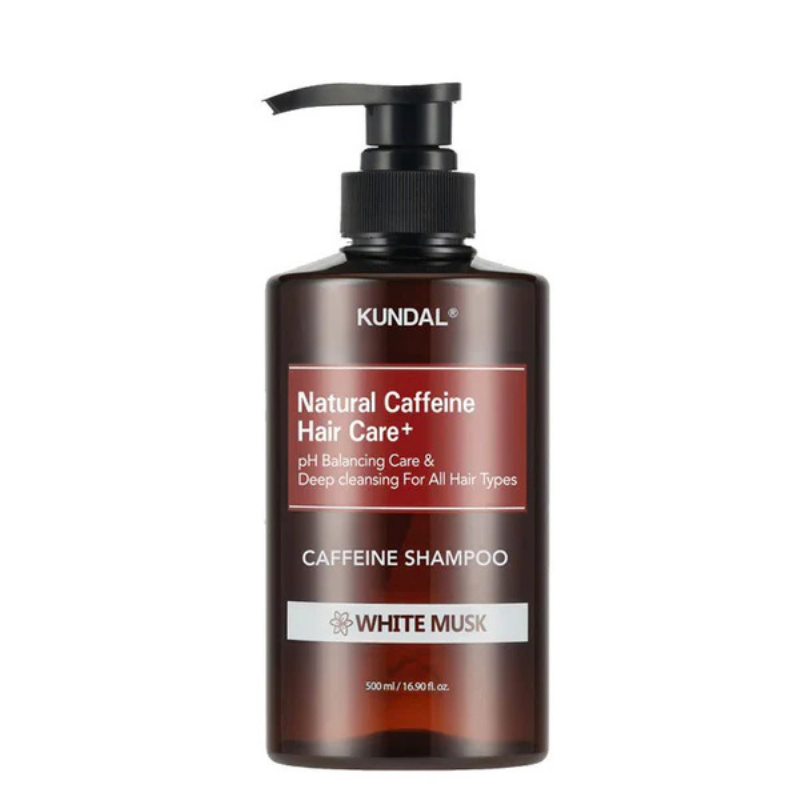 KUNDAL Caffeine Shampoo -White Musk | BONIIK Best Korean Beauty Skincare Makeup Store in Australia
