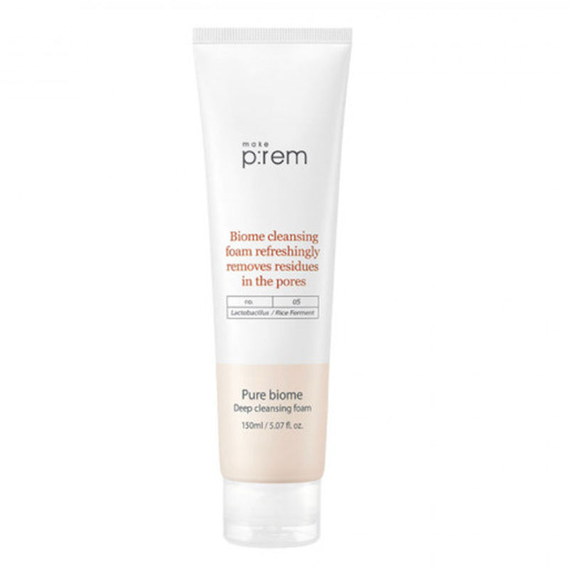 MAKE P:REM Pure Biome Deep Cleansing Foam | BONIIK Best Korean Beauty Skincare Makeup Store in Australia