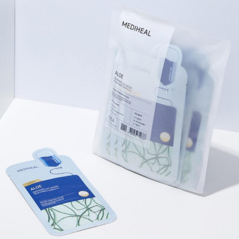 MEDIHEAL DERMAPLUS ALOE MASK | BONIIK Best Korean Beauty Skincare Makeup Store in Australia