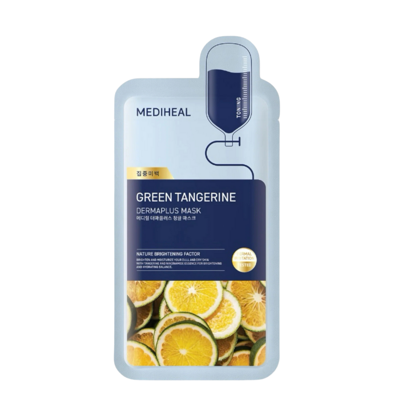MEDIHEAL DERMAPLUS GREEN TANGERINE MASK | BONIIK Best Korean Beauty Skincare Makeup Store in Australia