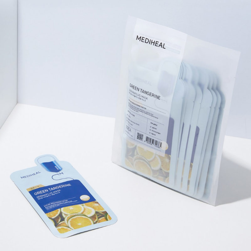 MEDIHEAL DERMAPLUS GREEN TANGERINE MASK | BONIIK Best Korean Beauty Skincare Makeup Store in Australia