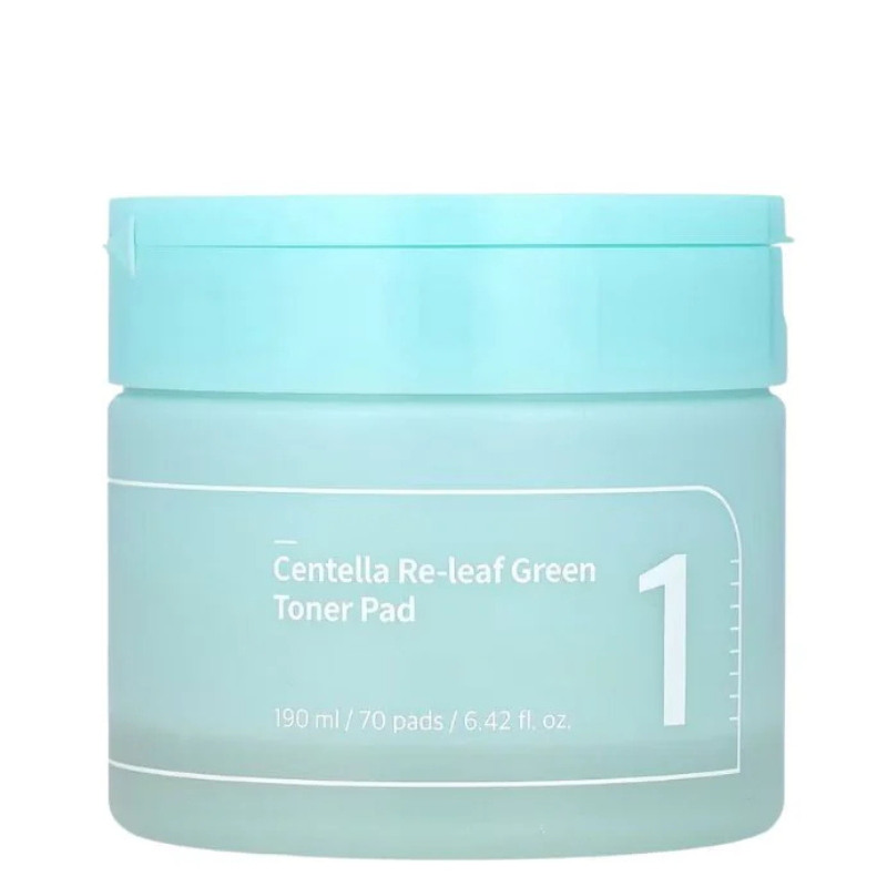 NUMBUZIN No.1 Centella Re-Leaf Green Toner Pad |BONIIK Best Korean Beauty Skincare Makeup Store in Australia