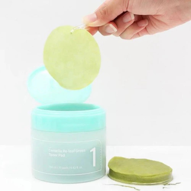 NUMBUZIN No.1 Centella Re-Leaf Green Toner Pad |BONIIK Best Korean Beauty Skincare Makeup Store in Australia