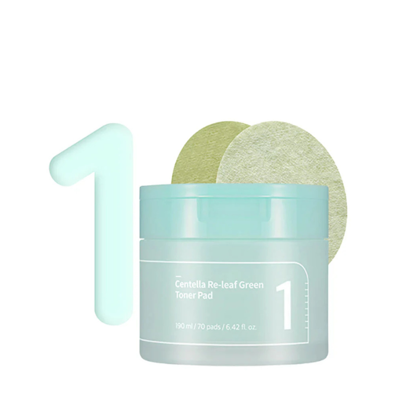 NUMBUZIN No.1 Centella Re-Leaf Green Toner Pad |BONIIK Best Korean Beauty Skincare Makeup Store in Australia