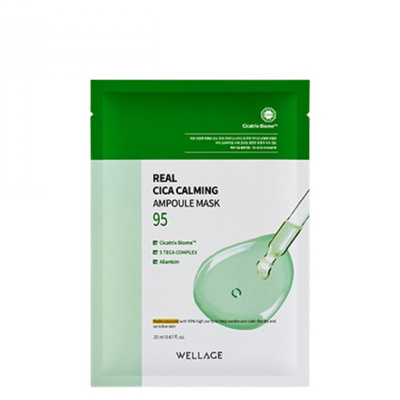 WELLAGE Real Cica Calming Ampoule Mask | BONIIK Best Korean Beauty Skincare Makeup Store in Australia