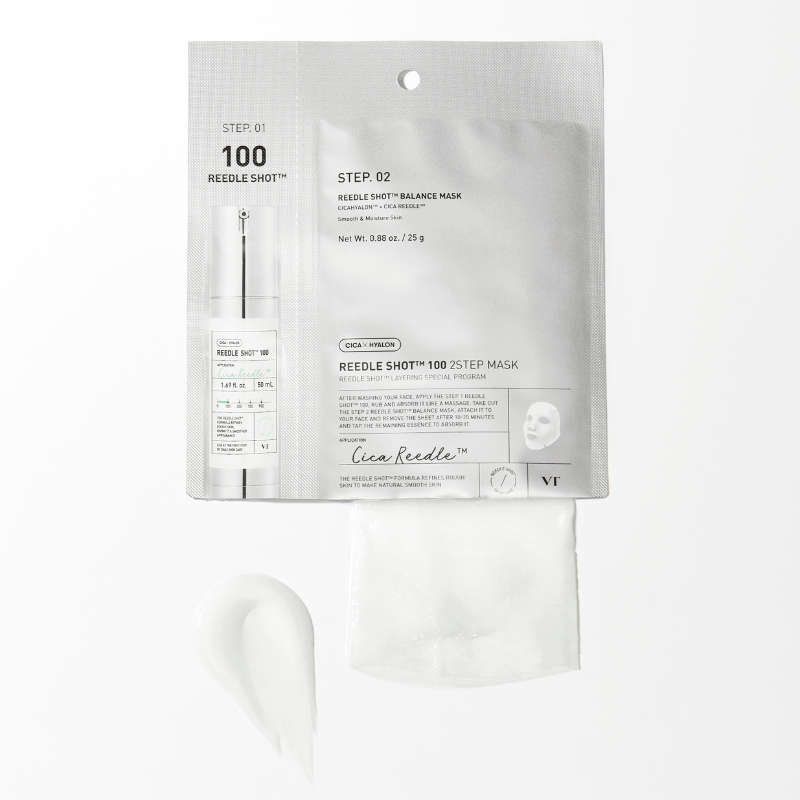VT COSMETICS REEDLE SHOT 100 2-STEP MASK | BONIIK Best Korean Beauty Skincare Makeup Store in Australia