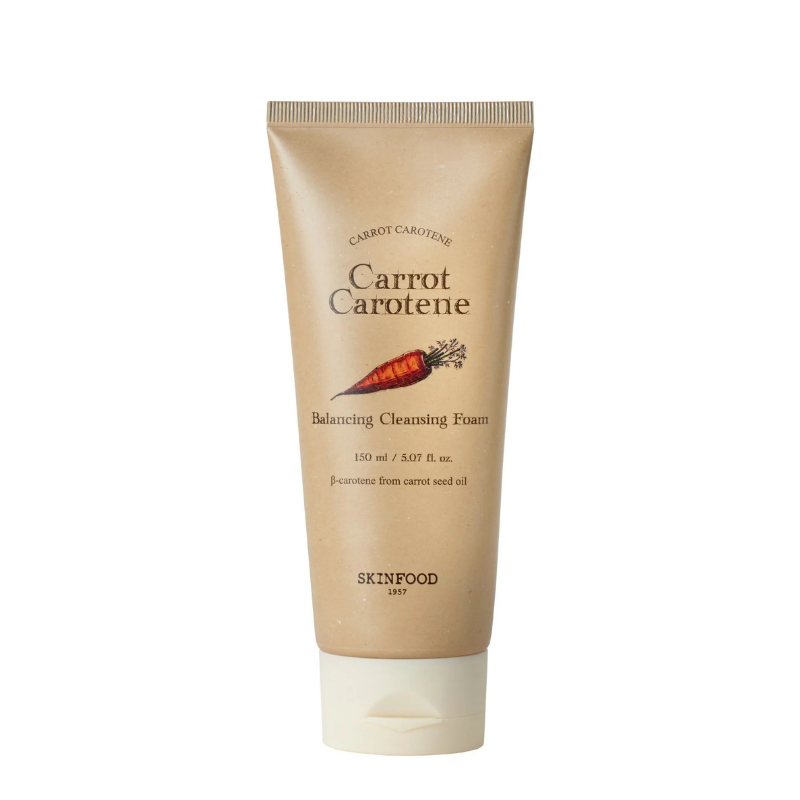 SKINFOOD Carrot Carotene Balancing Cleansing Foam | BONIIK Best Korean Beauty Skincare Makeup Store in Australia