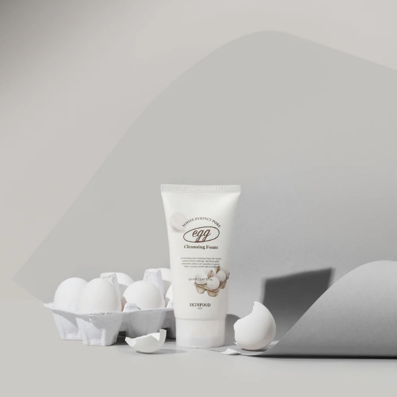 SKINFOOD Egg White Perfect Pore Cleansing Foam | BONIIK Best Korean Beauty Skincare Makeup Store in Australia