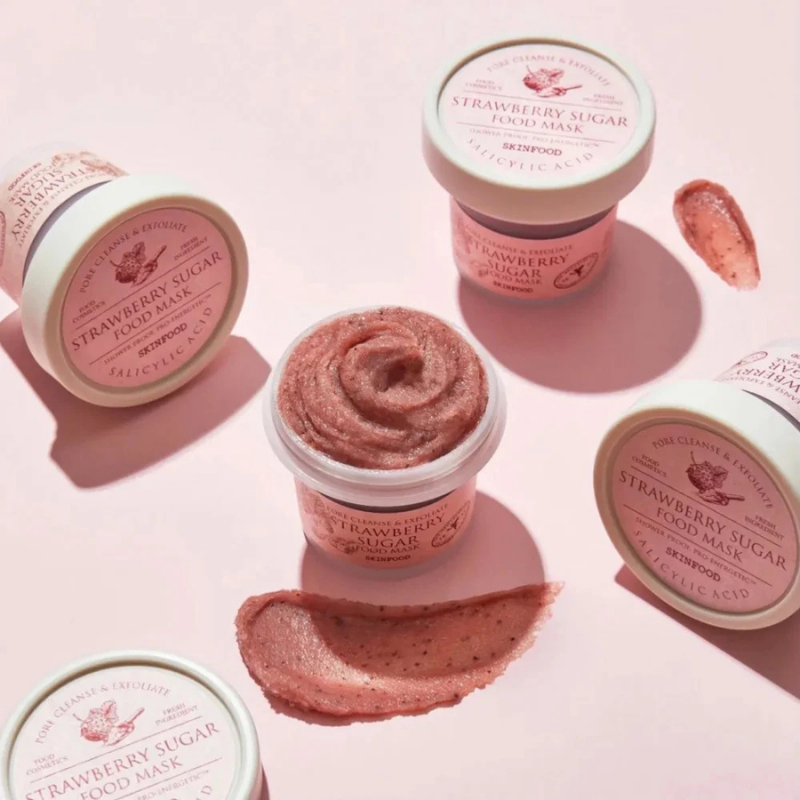 SKINFOOD Strawberry Sugar Food Mask | BONIIK Best Korean Beauty Skincare Makeup Store in Australia