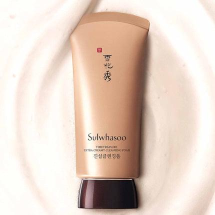 SULWHASOO Timetreasure Extra Creamy Cleansing Foam | Anti aging facial cleanser | BONIIK Best Korean Beauty Skincare Makeup in Australia