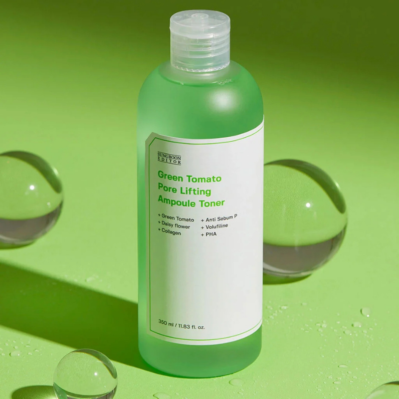 SUNGBOON EDITOR Green Tomato Pore Lifting Ampoule Toner | BONIIK Best Korean Beauty Skincare Makeup Store in Australia