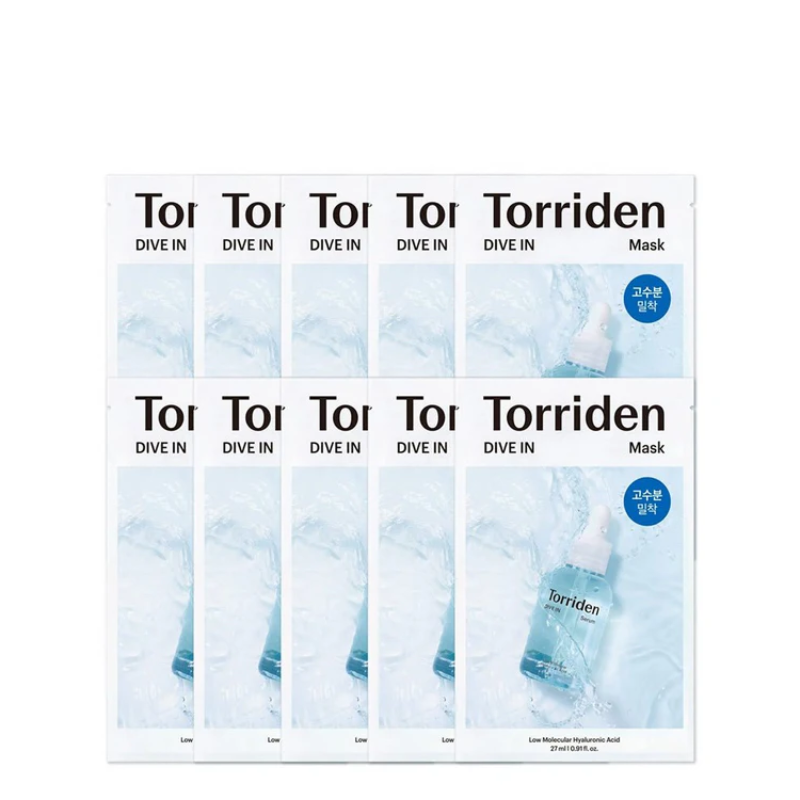 TORRIDEN DIVE IN Low Molecular Hyaluronic Acid Mask | BONIIK Best Korean Beauty Skincare Makeup Store in Australia