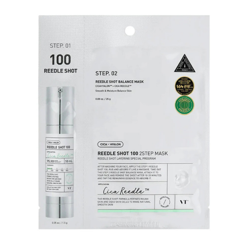 VT COSMETICS REEDLE SHOT 100 2-STEP MASK | BONIIK Best Korean Beauty Skincare Makeup Store in Australia
