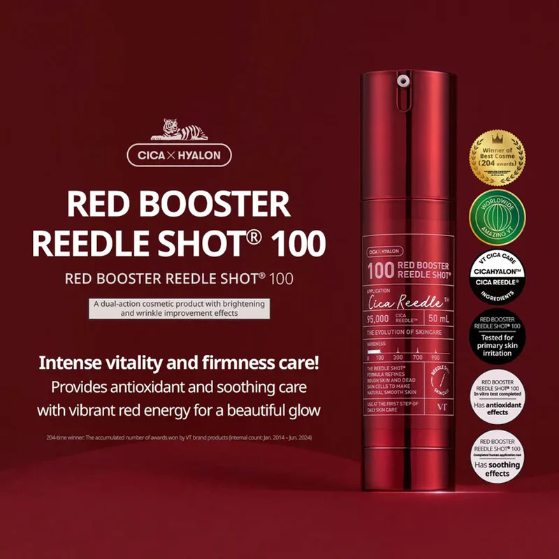 VT COSMETICS Red Booster Reedle Shot 100 | BONIIK Best Korean Beauty Skincare Makeup Store in Australia