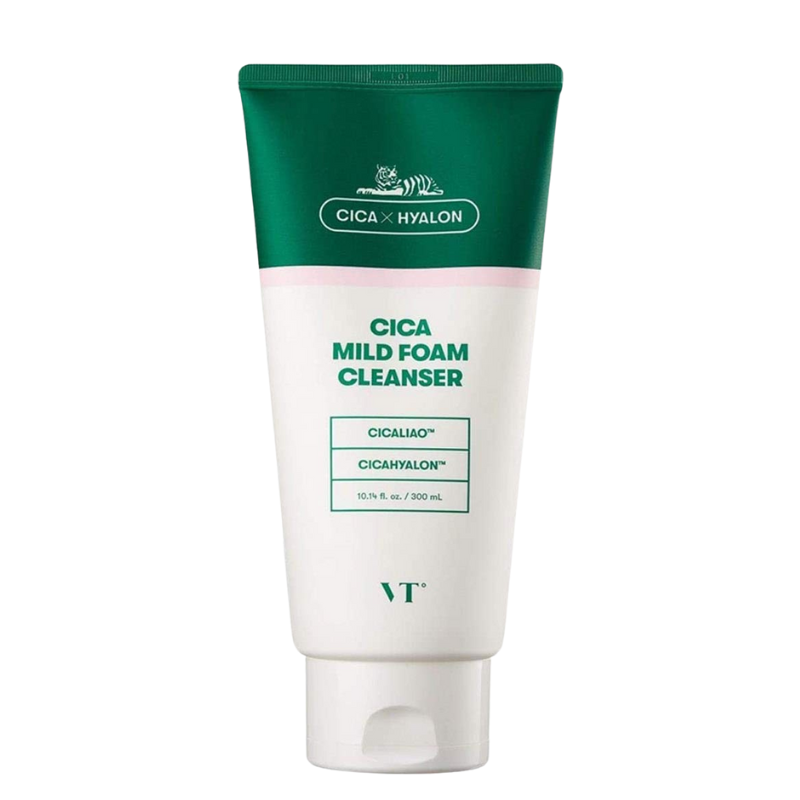 VT Cosmetics Cica Mild Foam Cleanser| BONIIK Best Korean Beauty Skincare Makeup Store in Australia