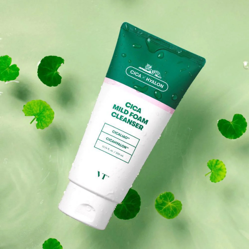 VT Cosmetics Cica Mild Foam Cleanser| BONIIK Best Korean Beauty Skincare Makeup Store in Australia