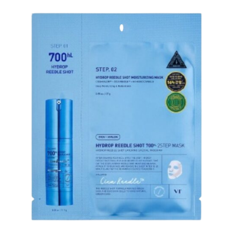 VT HYDROP REEDLE SHOT 700hL 2 STEP MASK | BONIIK Best Korean Beauty Skincare Makeup Store in Australia