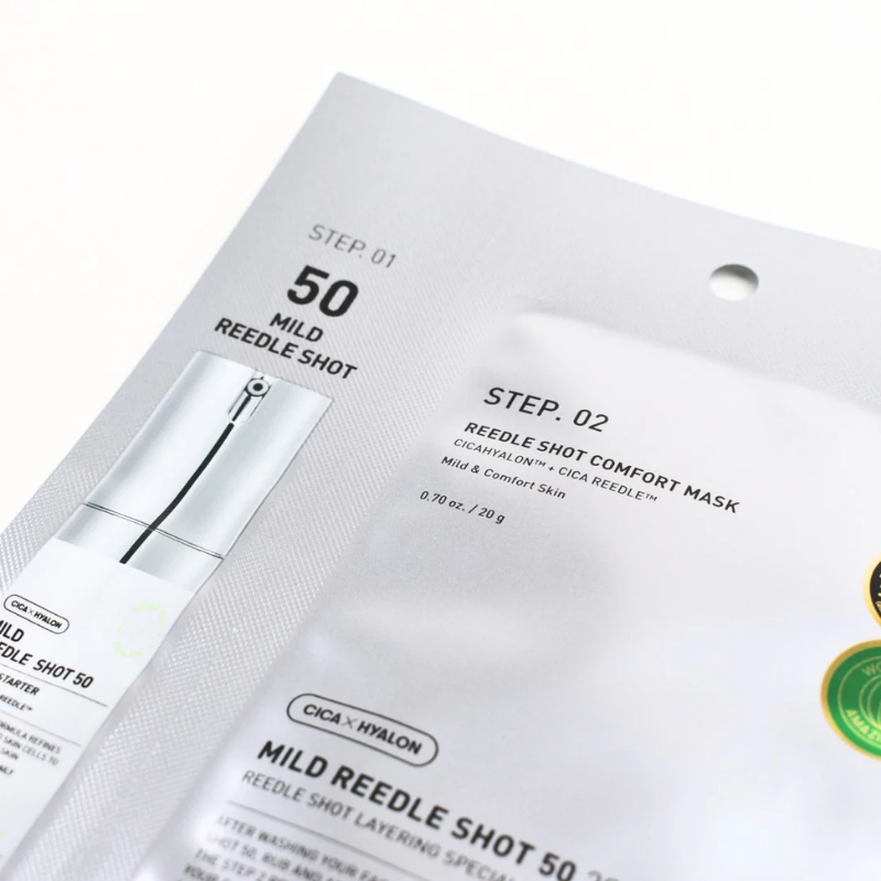 VT MILD REEDLE SHOT 50 2-STEP MASK | BONIIK Best Korean Beauty Skincare Makeup Store in Australia