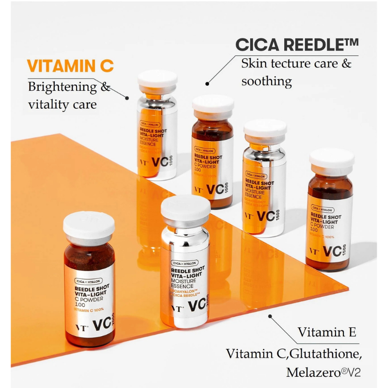 VT REEDLE SHOT VITA-LIGHT TONING ESSENCE VC 1000 | BONIIK Best Korean Beauty Skincare Makeup Store in Australia