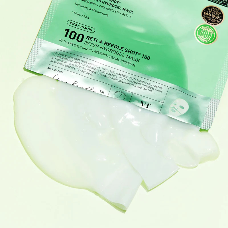 VT RETI-A REEDLE SHOT 100 2 STEP HYDROGEL MASK | BONIIK Best Korean Beauty Skincare Makeup Store in Australia