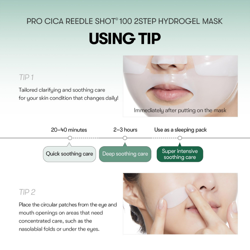VT RETI-A REEDLE SHOT 100 2 STEP HYDROGEL MASK | BONIIK Best Korean Beauty Skincare Makeup Store in Australia
