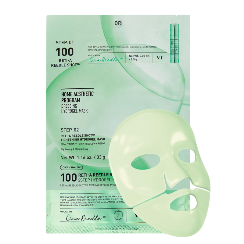 VT RETI-A REEDLE SHOT 100 2 STEP HYDROGEL MASK | BONIIK Best Korean Beauty Skincare Makeup Store in Australia