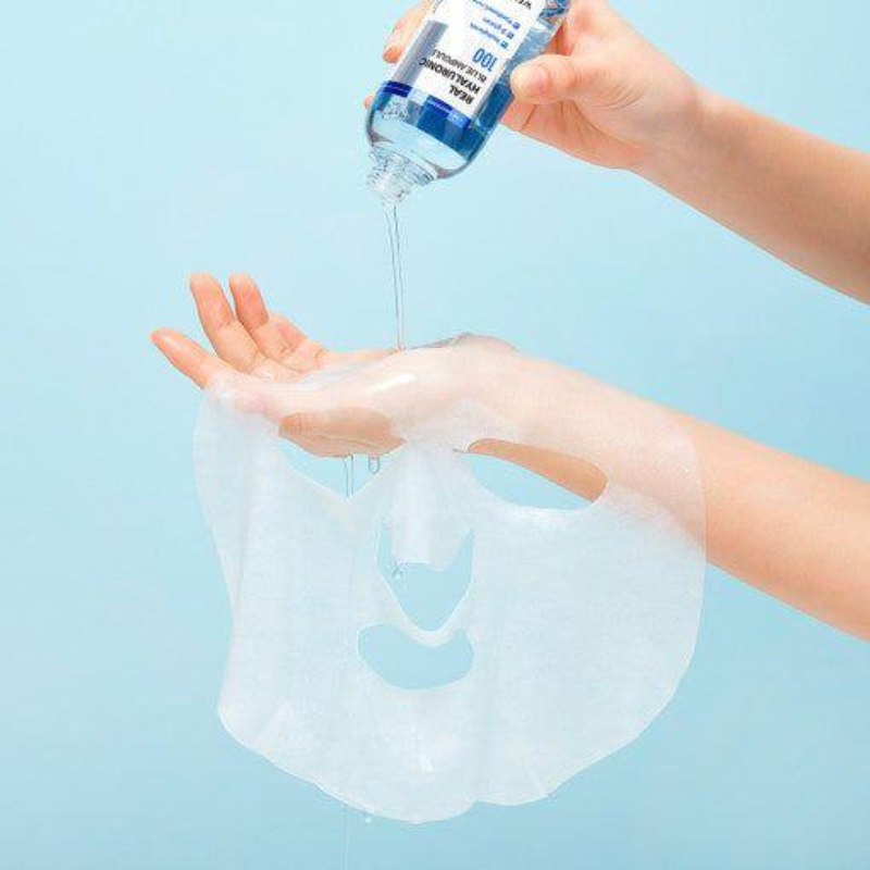 WELLAGE Real Hyaluronic Blue Ampoule Mask | BONIIK Best Korean Beauty Skincare Makeup Store in Australia