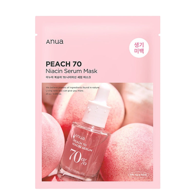 ANUA Peach 70 Niacin Serum Mask | BONIIK Best Korean Beauty Skincare Makeup Store in Australia
