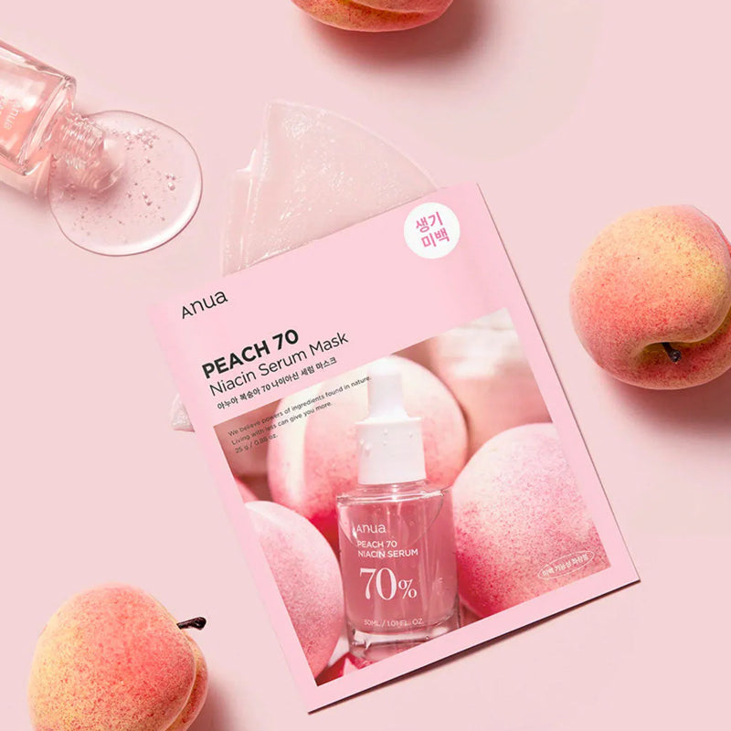ANUA Peach 70 Niacin Serum Mask | BONIIK Best Korean Beauty Skincare Makeup Store in Australia