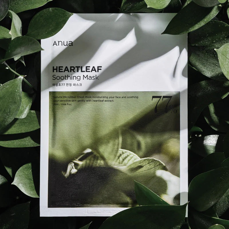 ANUA Heartleaf 77% Soothing Sheet Mask | BONIIK Best Korean Beauty Skincare Makeup Store in Australia