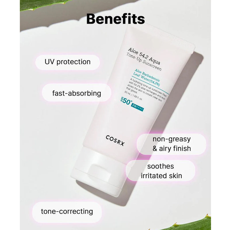 COSRX Aloe 54.2 Aqua Tone Up Sunscreen | BONIIK Best Korean Beauty Skincare Makeup Store in Australia