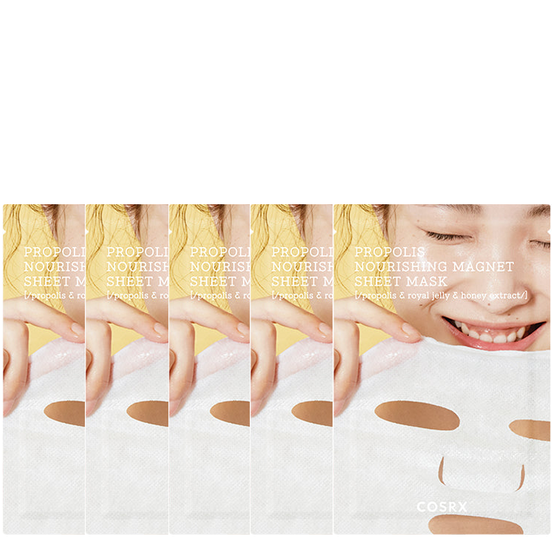 COSRX Full Fit Propolis Nourishing Magnet Sheet Mask Bundle (5pcs) | BONIIK